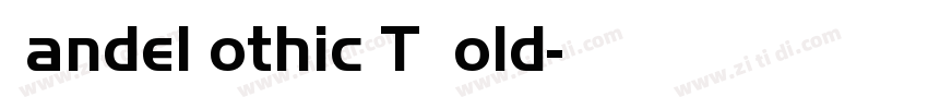 HandelGothicLT Bold字体转换